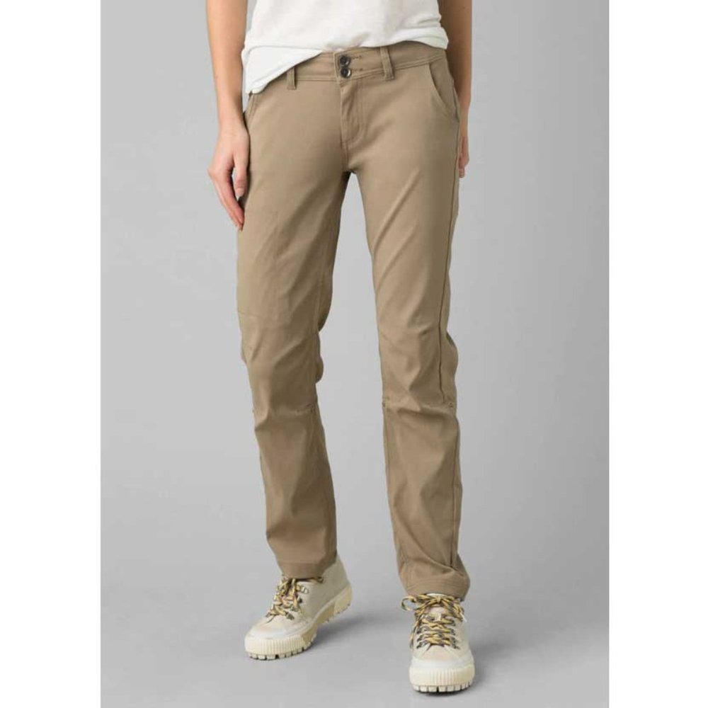 Prana Halle Straight Pant Short Khaki Sz 2 x 27"